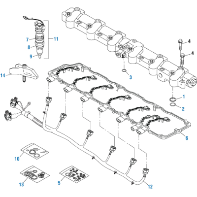 PAI 431320 NAVISTAR 1842380C95 VALVE COVER GASKET ASSY (DT466E / DT530E)