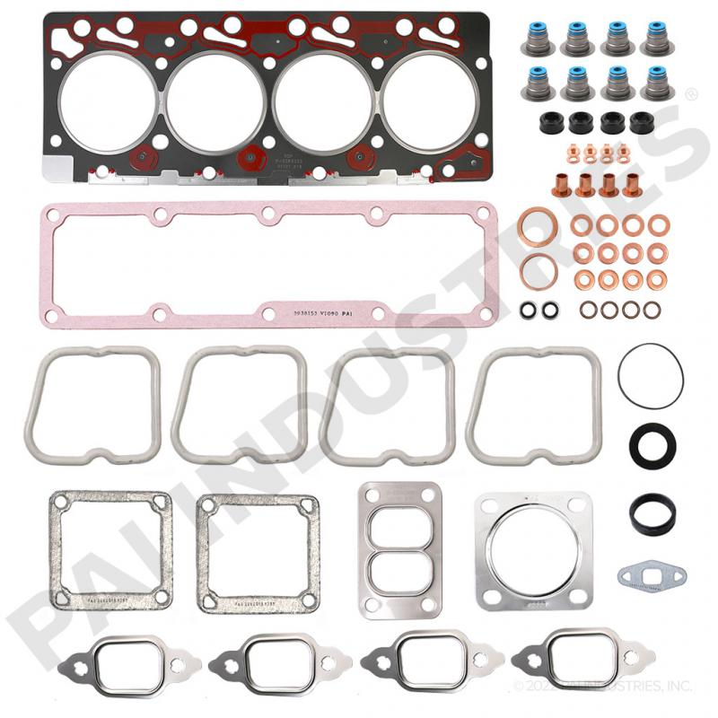 PAI 131602 CUMMINS 4089648 UPPER GASKET KIT (4B 3.9) (2VH) (TOP HAT SEALS)