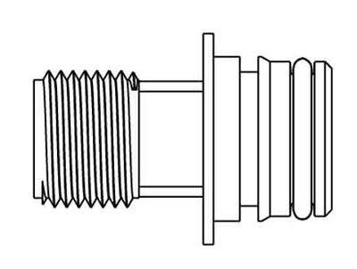 JABSCO® 1877K-2342S 1/2"-14 STRAIGHT NPS FITTING (PACKAGE OF 2)