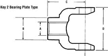 Charger l&#39;image dans la galerie, PAI 960088 DANA 6-4-6821 BEARING PLATE END YOKE (1700/ / 1710) (17N46821)