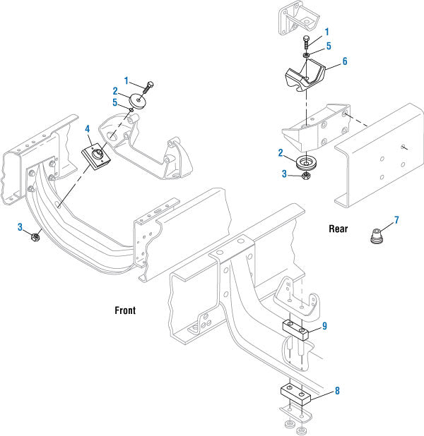 PAI 442151 NAVISTAR 200106R1 MOUNT (DT408 / DT466 / DT530 / DT466E / DT530E)