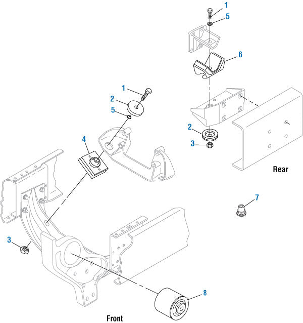 PAI 442151 NAVISTAR 200106R1 MOUNT (DT408 / DT466 / DT530 / DT466E / DT530E)