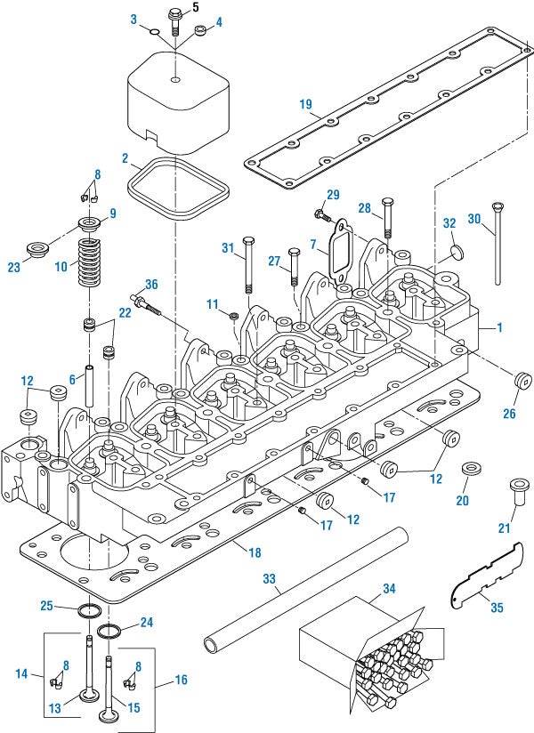 PAI Industries - Cummins Engine Cylinder Head Assemblies - 6B Series| woodlineparts.com