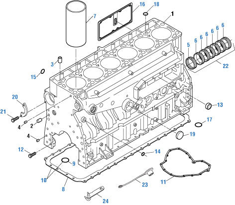 PAI Industries - Caterpillar Engine Cylinder Block - 3100 / C7 Series | woodlineparts.com