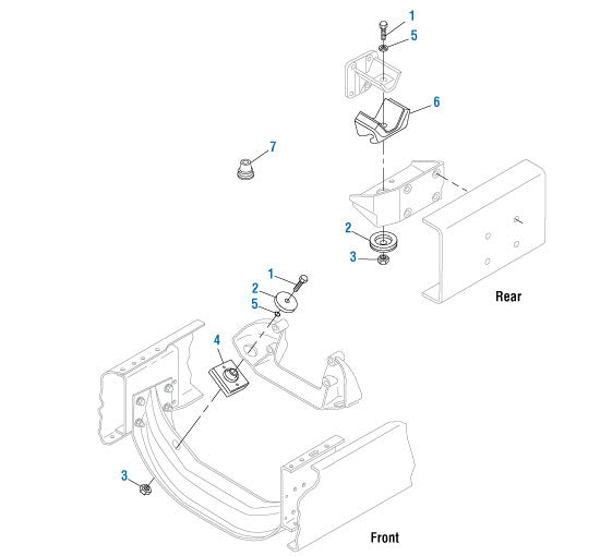 PAI 442151 NAVISTAR 200106R1 MOUNT (DT408 / DT466 / DT530 / DT466E / DT530E)