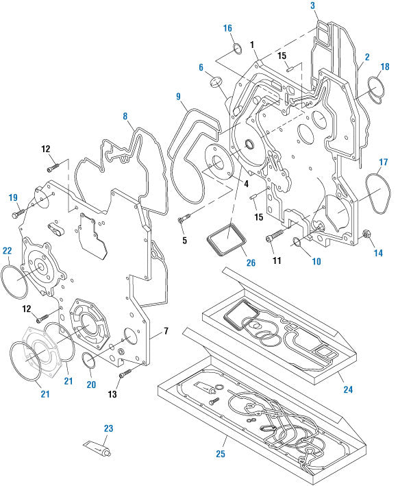 PACK OF 10 PAI 421224 NAVISTAR 1820907C2 O-RING (DT466 / DT530 / DT570) (USA)