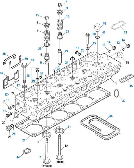 PAI Industries - Caterpillar Engine Cylinder Head - 3126B / C7 - 3100 / C7 Series | woodineparts.com