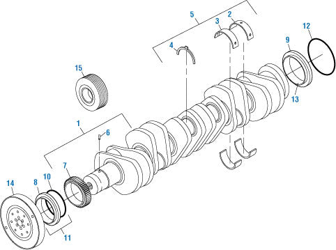 PAI Industries - Caterpillar Engine
Crankshaft - 3176 / C9 / C10 / C11 / C12 / C13 Series | woodineparts.com