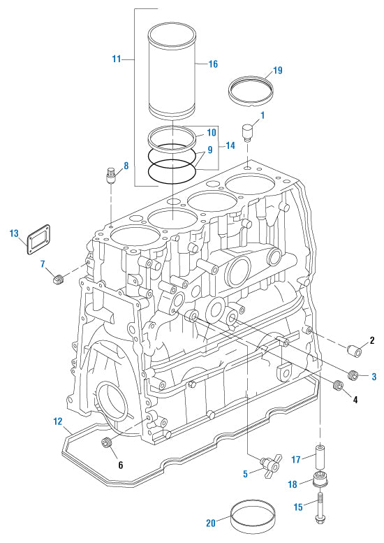 PAI Industries - Detroit Diesel Engine
Cylinder Block Components - Series 50 | woodlineparts.com