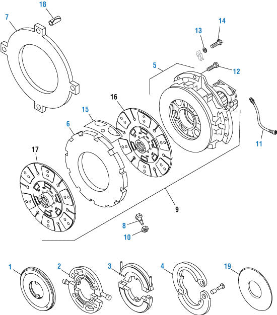 PAI - Drive Train Clutch Components - Clutch | woodlineparts.com