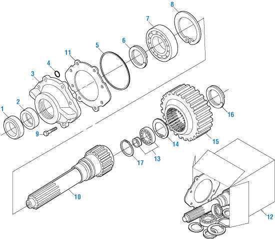 PAI Industries - Drive Train
Input Shaft Components - T2080B | woodlineparts.com