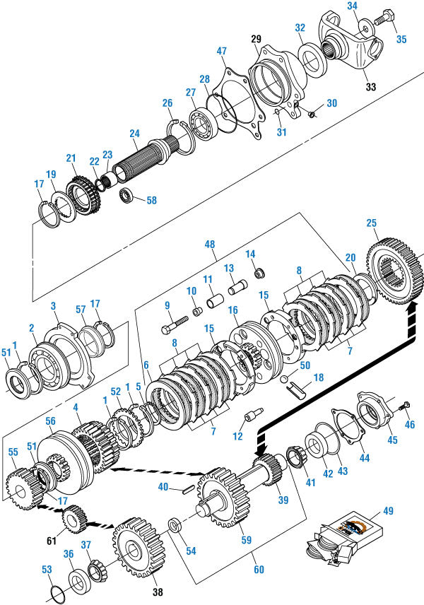 PAI Industries - Drive Train
Rear Case Components - T2080B | woodlineparts.com