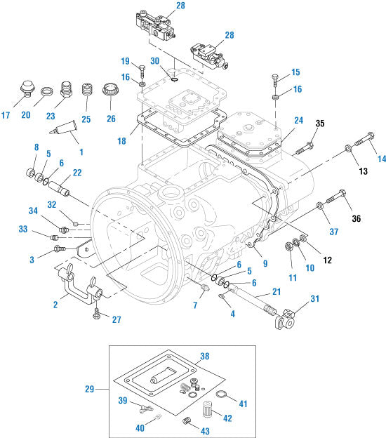 PAI Industries - Drive Train
Compound and Main Case Assembly - T2130 and T2180 | woodlineparts.com