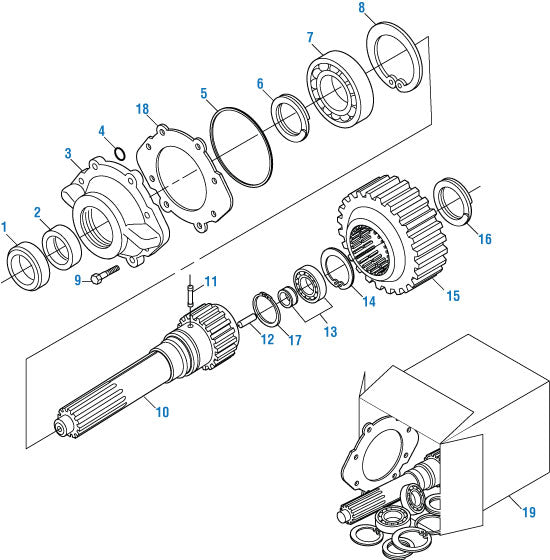 PAI Industries - Drive Train
Input Shaft Components - T2130 and T2180 | woodineparts.com