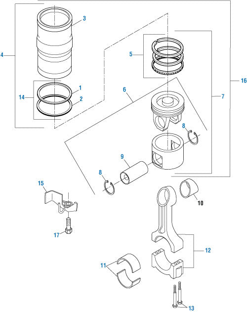 PAI Industries - Cummins Engine
Two Piece Piston - ISX Series | woodlineparts.com