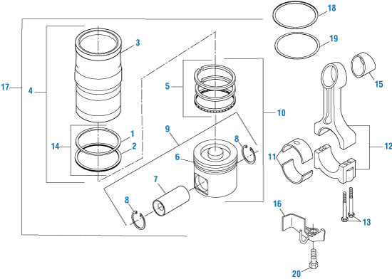 PAI Industries - Cummins Engine One Piece Piston - ISX Series | woodlineparts.com