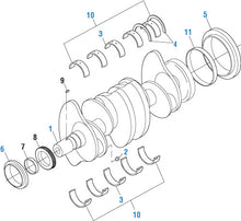 Cargar imagen en el visor de la galería, PAI 370166 MAIN BEARING SET (.010&quot;) FOR CATERPILLAR (3304) (DI) (8N8225, 1003652)