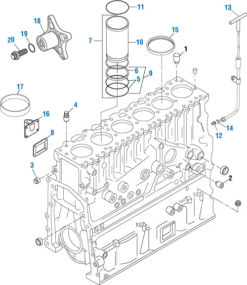 PAI Industries - Detroit Diesel Engine Cylinder Block - Series 60 | woodlineparts.com