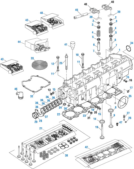 PAI Industries - Caterpillar Engine Cylinder Head - 3406E / C15 / C16 / C18 Series | woodlineparts.com