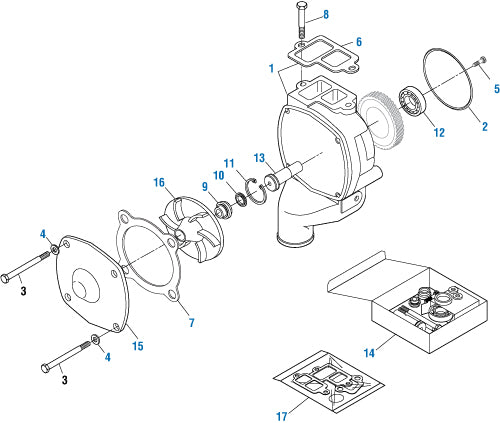 PAI Industries - Caterpillar Engine
Water Pump - 3300 Series | woodlineparts.com