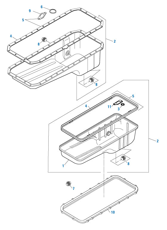 PAI - Cummins Engine Oil Pan Kit and Components - ISB / QSB Series | woodlineparts.com