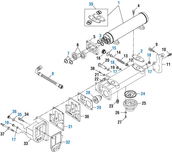 PAI - Cummins Engine Oil Cooler - N14 Series | woodlineparts.com