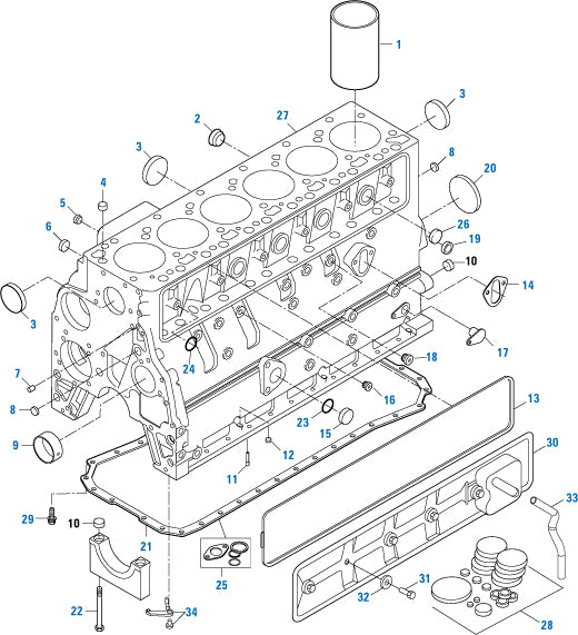 PAI Industries - Cummins Engine Cylinder Block Components - 6B Series | woodlineparts.com