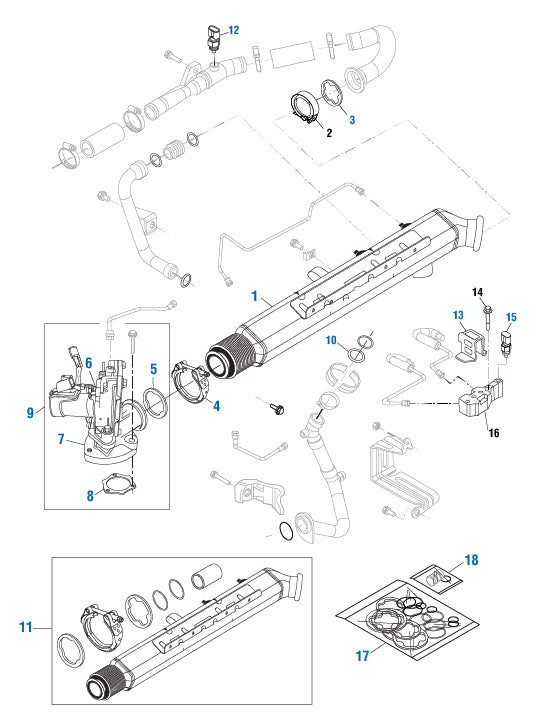 PAI Industries - Cummins Engine
EGR Cooler - L10 / M11 / ISM / QSM Series | woodlineparts.com