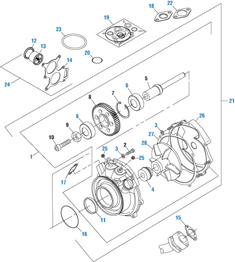 PAI Industries - Caterpillar Engine 3176, C10, C11, C12, C13 - 3176 / C9 / C10 / C11 / C12 / C13 Series | woodlineparts.com