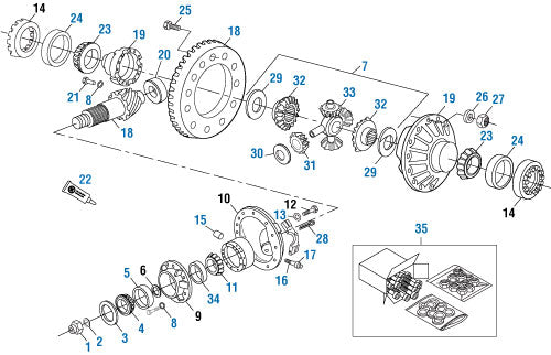 PAI Industries - Drive Train
Rear Differential - SQAR and SQR-100 | woodlineparts.com