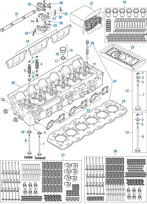 PAI Industries - Detroit Diesel Engine
Cylinder Head and Valve Mechanism - Series 60 | woodineparts.com