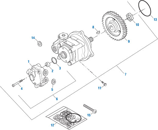 PAI Blue - Mack & Volvo Applications Fuel Transfer Pump - D11, D13 Series | woodlineparts.com