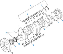 Charger l&#39;image dans la galerie, PAI 370171 MAIN BEARING SET (.010&quot;) FOR CATERPILLAR 3306 (8N8225, 1003652)