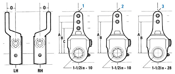 PAI - Air & Electrical Offset Arm - Slack Adjusters | woodlineparts.com