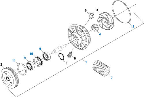 PAI - Cummins Engine Small Cam - Non-FFC 5-1/2in Shaft - 855 Series | woodineparts.com