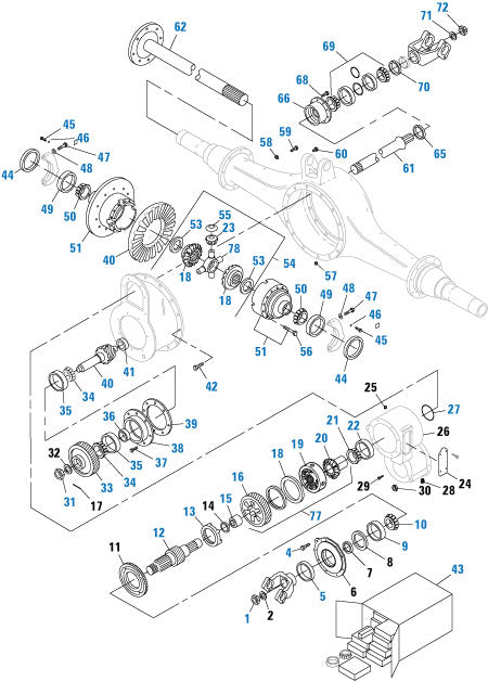 PAI - Drive Train Forward Rear - N340 | woodlineparts.com