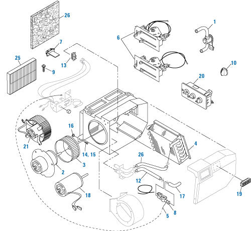 PAI Industries - Cab Catalog Heater Assembly | woodlineparts.com