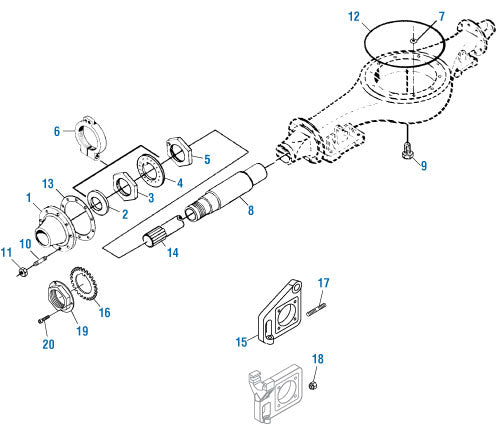 PAI - Chassis Suspension Rear Axle Components | woodlineparts.com