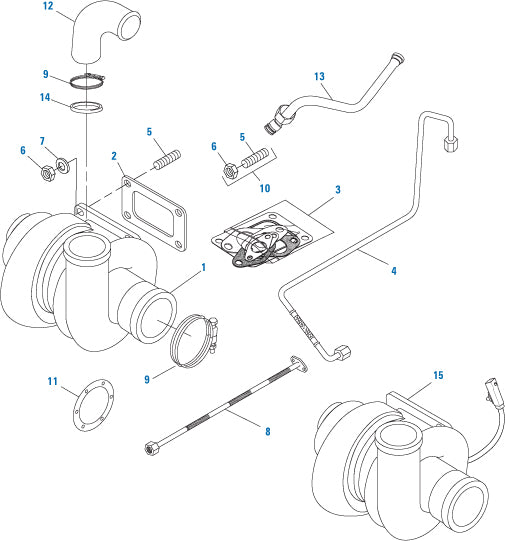 PAI Industries - Detroit Diesel Engine Turbocharger - Series 60 | woodlineparts.com