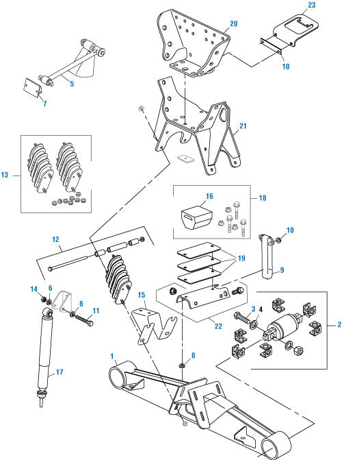 PAI Industries - Chassis Suspension HAULMAAX 400/460 - Rear Suspension | woodlineparts.com