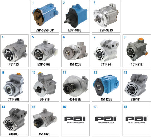 PAI Industries - Chassis Suspension Power Steering Pumps - Steering Components | woodineparts.com