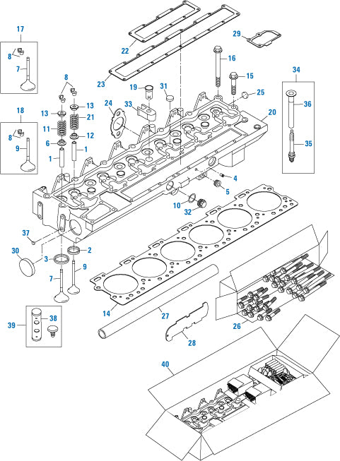 PAI Industries - Cummins Engine Cylinder Head Assembly - 6C/ 8.3/ISC / ISL / ISL9 Series | woodlineparts.com