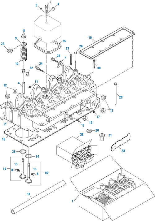 PAI Industries - Cummins Engine Cylinder Head Assemblies - 4B Series | woodlineparts.com