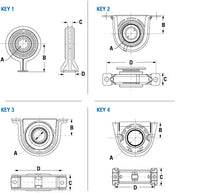 Cargar imagen en el visor de la galería, PAI Industries - Drive Train Center Bearings - Driveshaft - woodlineparts.com