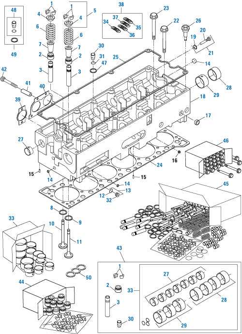 PAI Industries - Cummins Engine Cylinder Head Assembly - ISX Series | woodlineparts.com