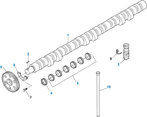 PAI Industries - Caterpillar Engine Camshaft - 3406 Series | woodineparts.com