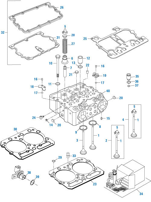 PAI Industries - Cummins Engine Cylinder Head Assembly Components - N14 Series | woodlineparts.com