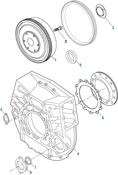 PAI Industries - Cummins Engine Flywheel Assembly - L10 / M11 / ISM / QSM Series | woodlineparts.com