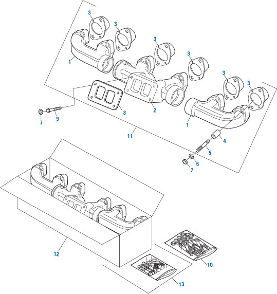 PAI Industries - Caterpillar Engine
Exhaust Manifold - 3400 Series | woodlineparts.com