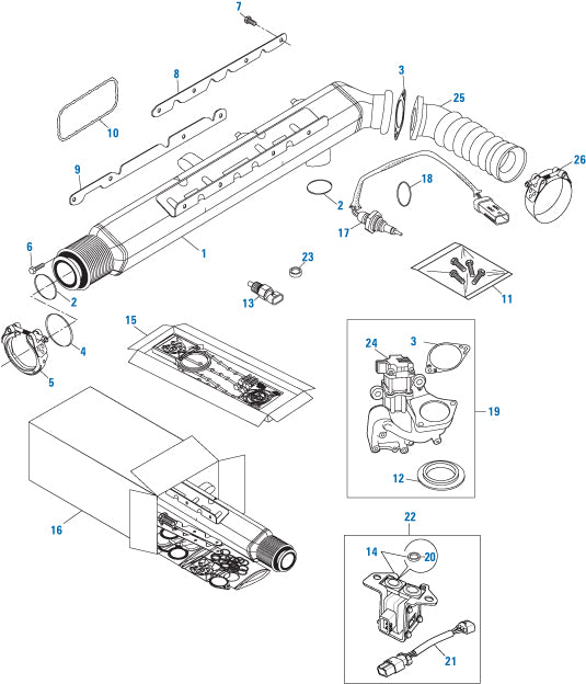 PAI Industries - Cummins Engine
EGR Cooler - ISX Series | woodlineparts.com